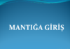 Mantığa Giriş