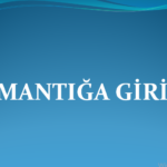 Mantığa Giriş