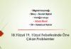 18. 19 yy Felsefesi Ahlak Anlayışı