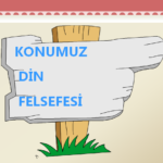 Din Felsefesi 1