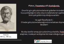 Yeri bırakıp göğe bakan Thales ! Platon, Theaetetus adlı diyaloğu